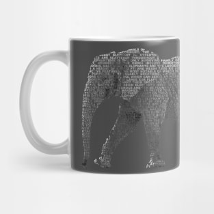 Elephant Info Graphic Mug